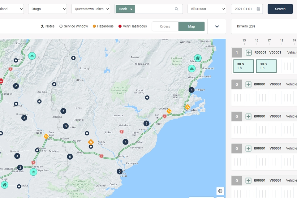 ISB Global web app — work order and dispatch UI
